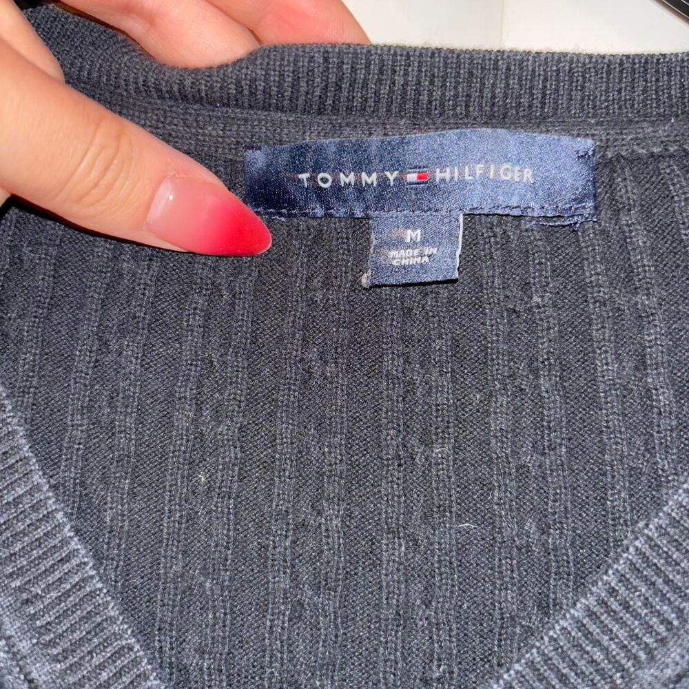Tommy-hilfiger Women's Black and Navy Jumper
